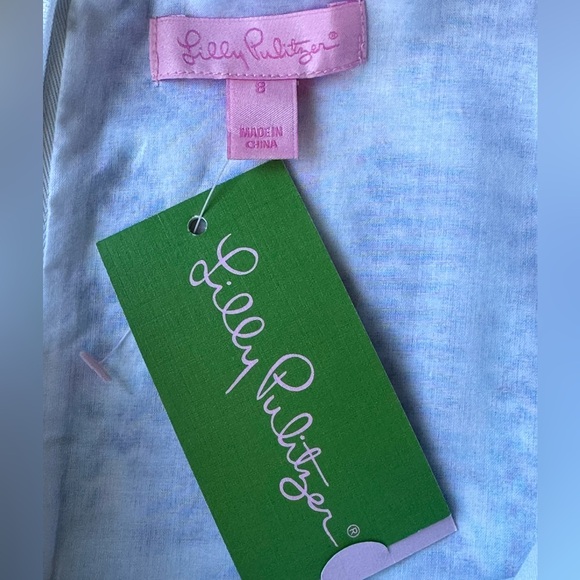 NEW Lilly Pulitzer Ember Shift Dress in Brewster Blue Good Reef size 8 - Picture 9 of 15